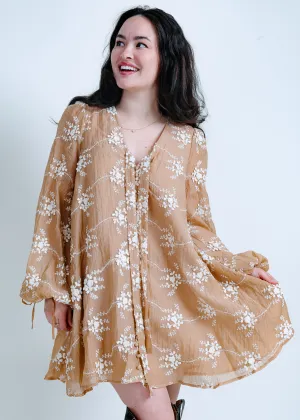 Willow Embroidered Mini Dress