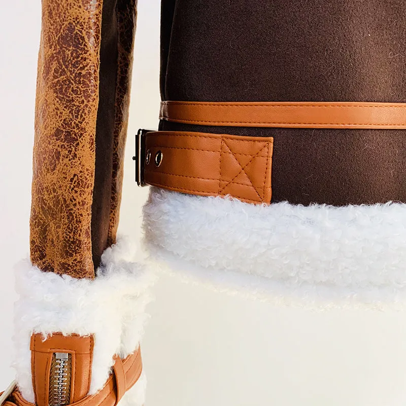 Winter Fur Stitching Short Jacket