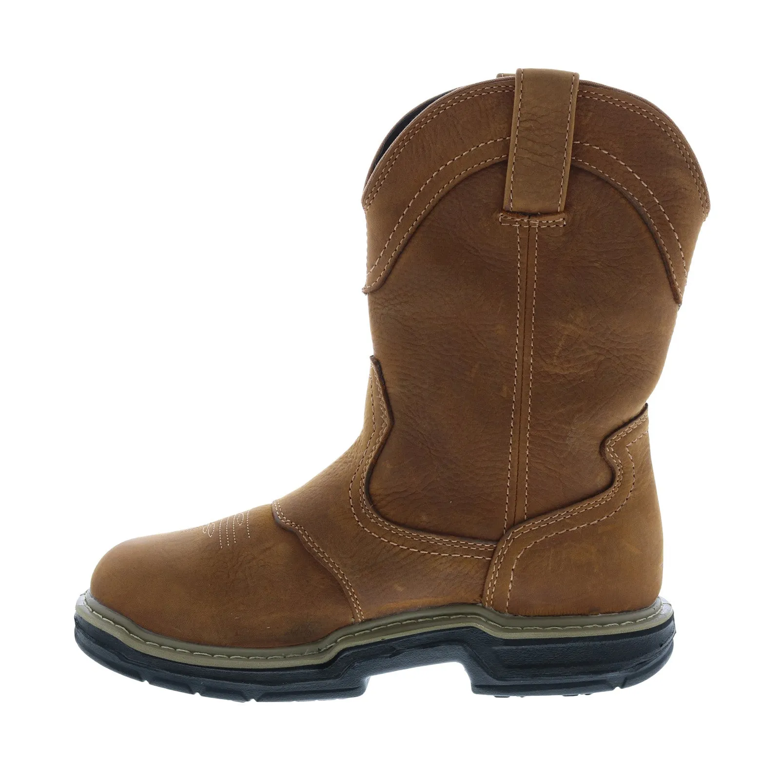Wolverine Anthem Western Wellington Waterproof Mens Brown Wide Work Boots