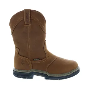 Wolverine Anthem Western Wellington Waterproof Mens Brown Wide Work Boots