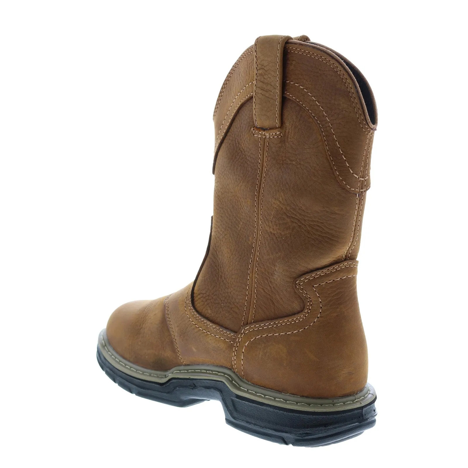 Wolverine Anthem Western Wellington Waterproof Mens Brown Wide Work Boots