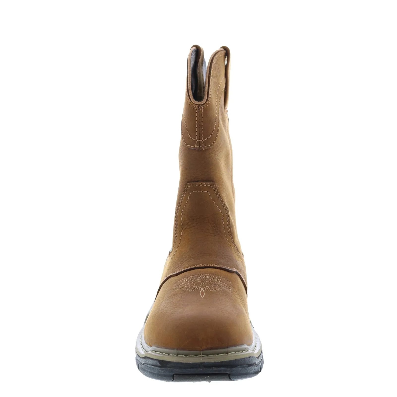 Wolverine Anthem Western Wellington Waterproof Mens Brown Wide Work Boots