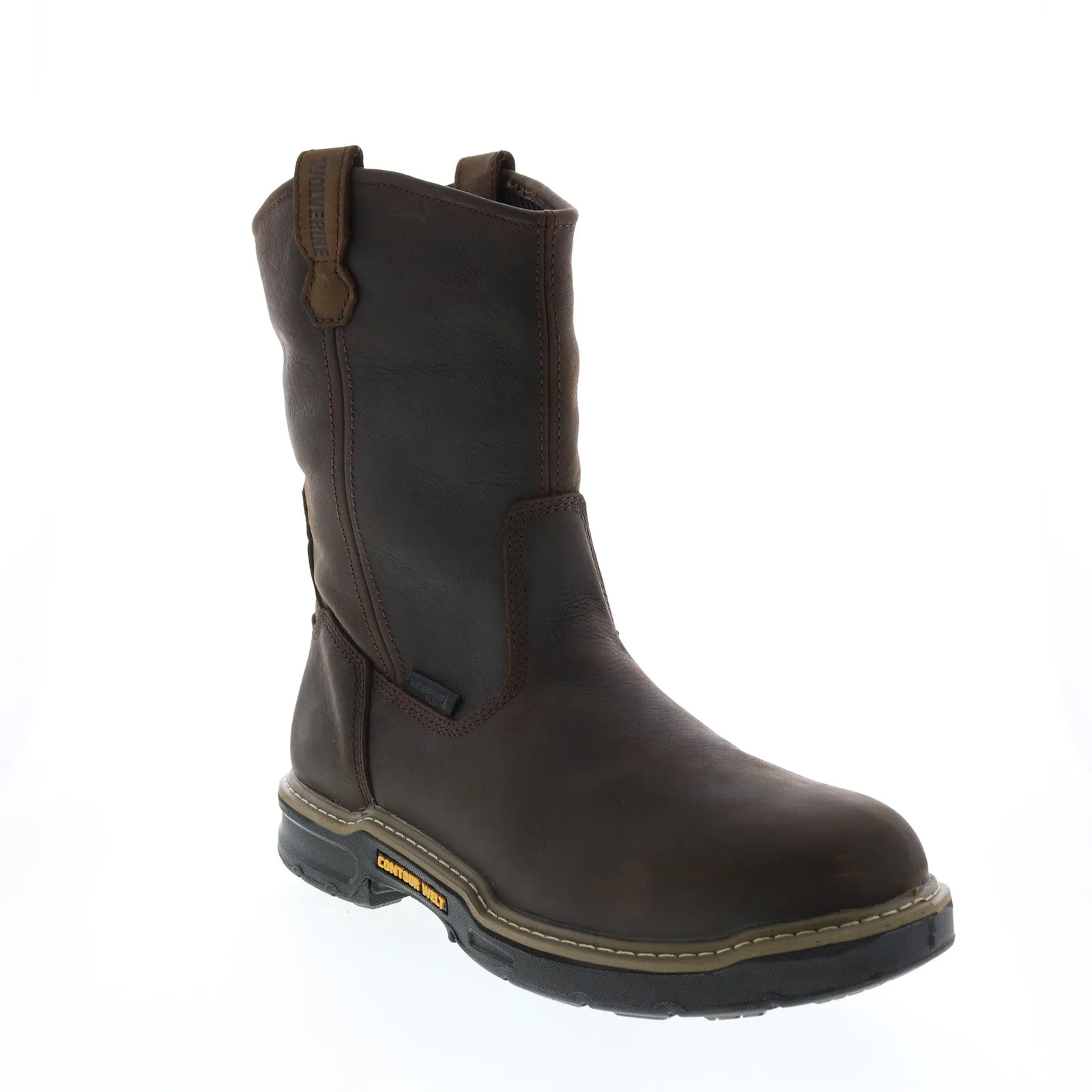 Wolverine Bandit Waterproof 10" Wellington W10861 Mens Brown Wide Work Boots