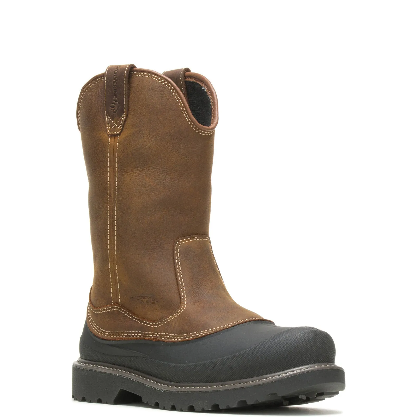 Wolverine Floorhand Swamp Waterproof W220041 Mens Brown Wide Work Boots