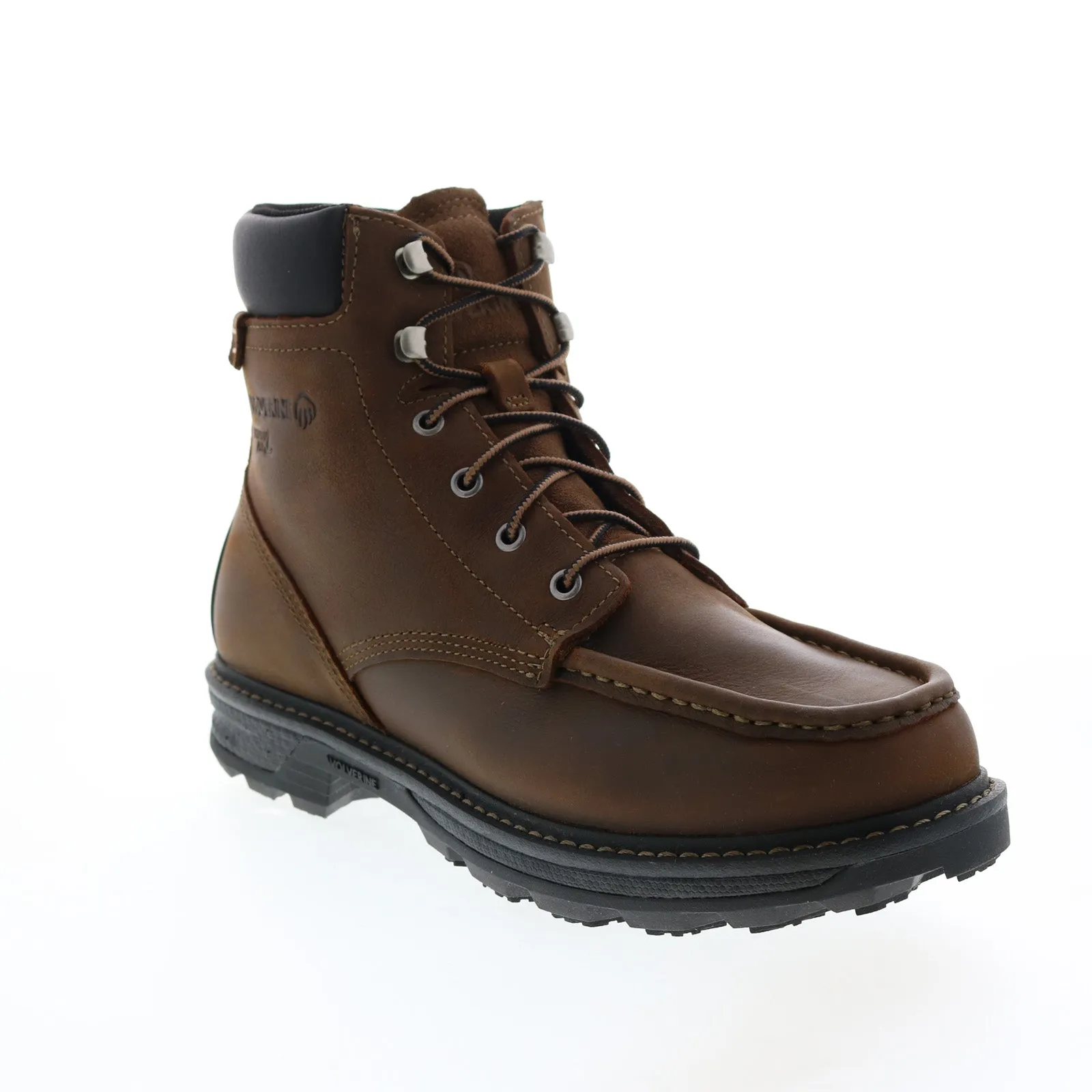 Wolverine Forge Ultraspring Moc-Toe WP 6" Mens Brown Wide Work Boots