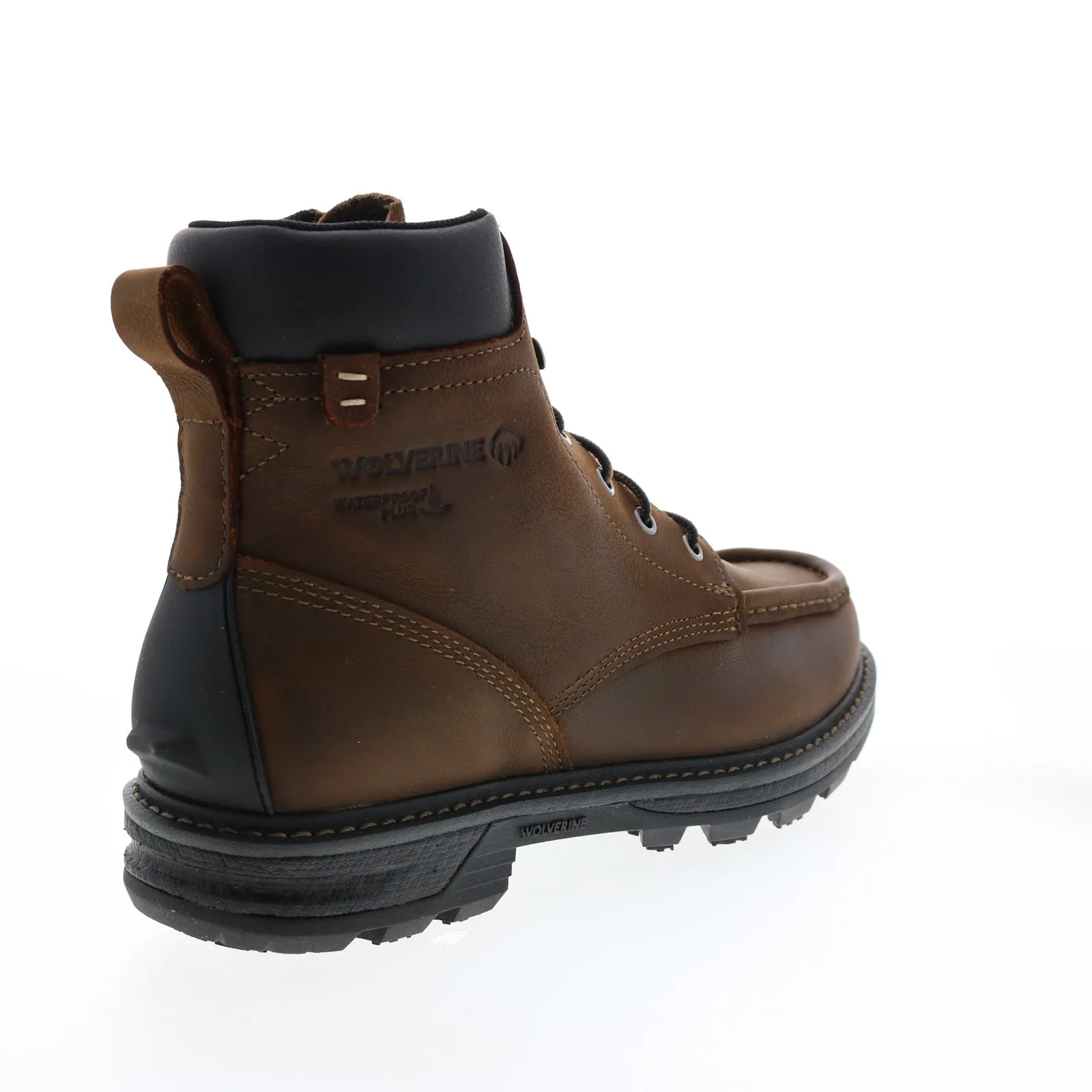 Wolverine Forge Ultraspring Moc-Toe WP 6" Mens Brown Wide Work Boots