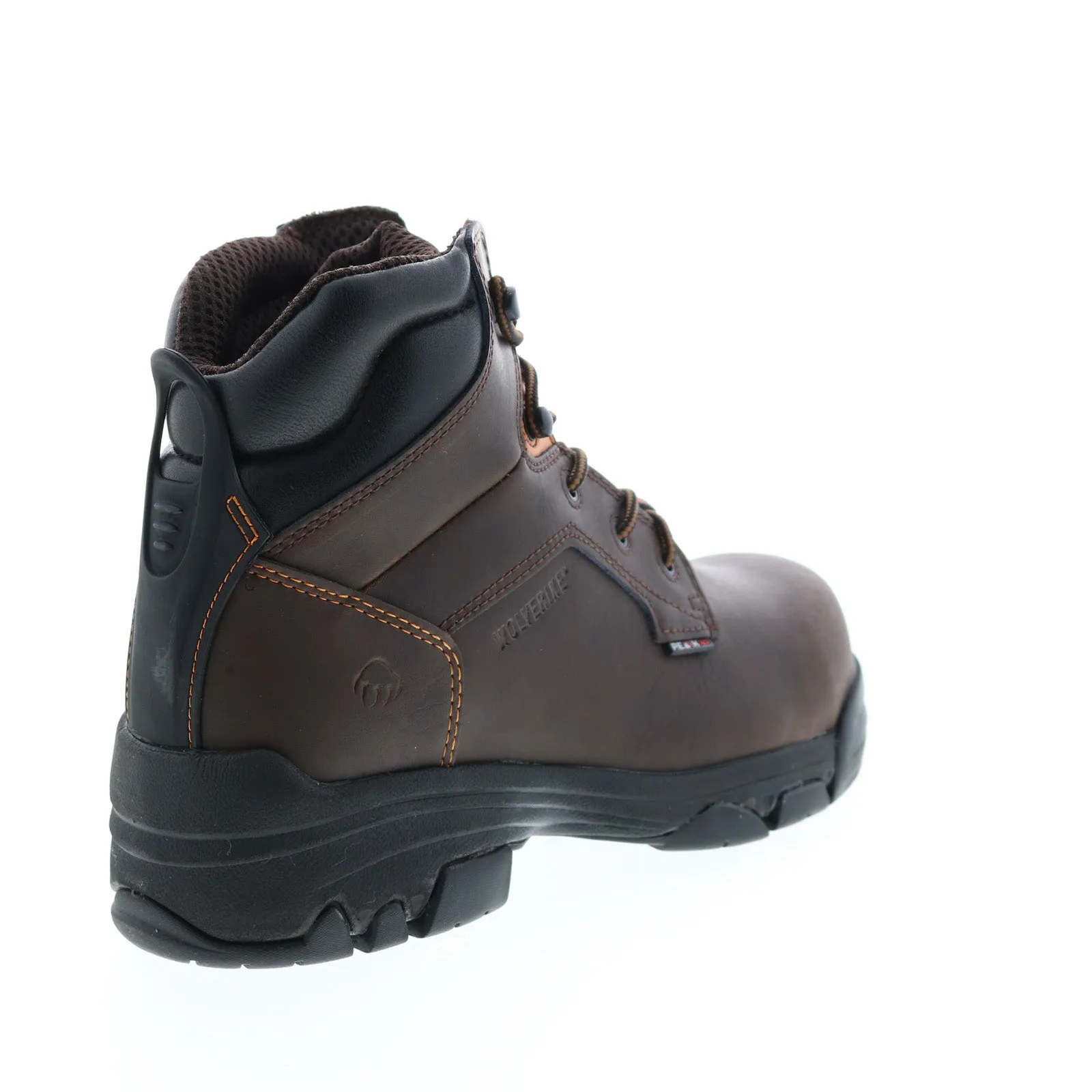 Wolverine Merlin Waterproof Composite Toe 6" Mens Brown Wide Work Boots