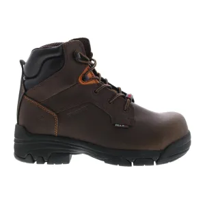 Wolverine Merlin Waterproof Composite Toe 6" Mens Brown Wide Work Boots