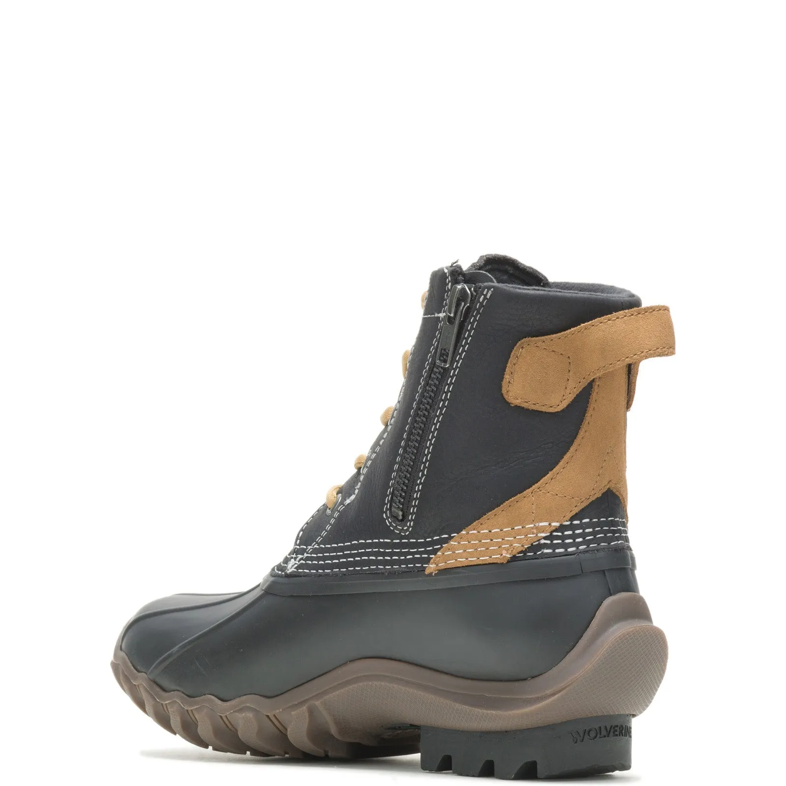 Wolverine Torrent WP Duck W880226 Womens Black Wide Casual Dress Boots