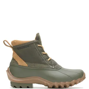 Wolverine Torrent WP Low Duck Winter Mens Green Wide Casual Dress Boots