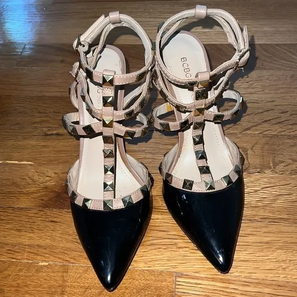 WOMEN’S BCBGENERATION DARRON TWO-TONE PATENT PUMP