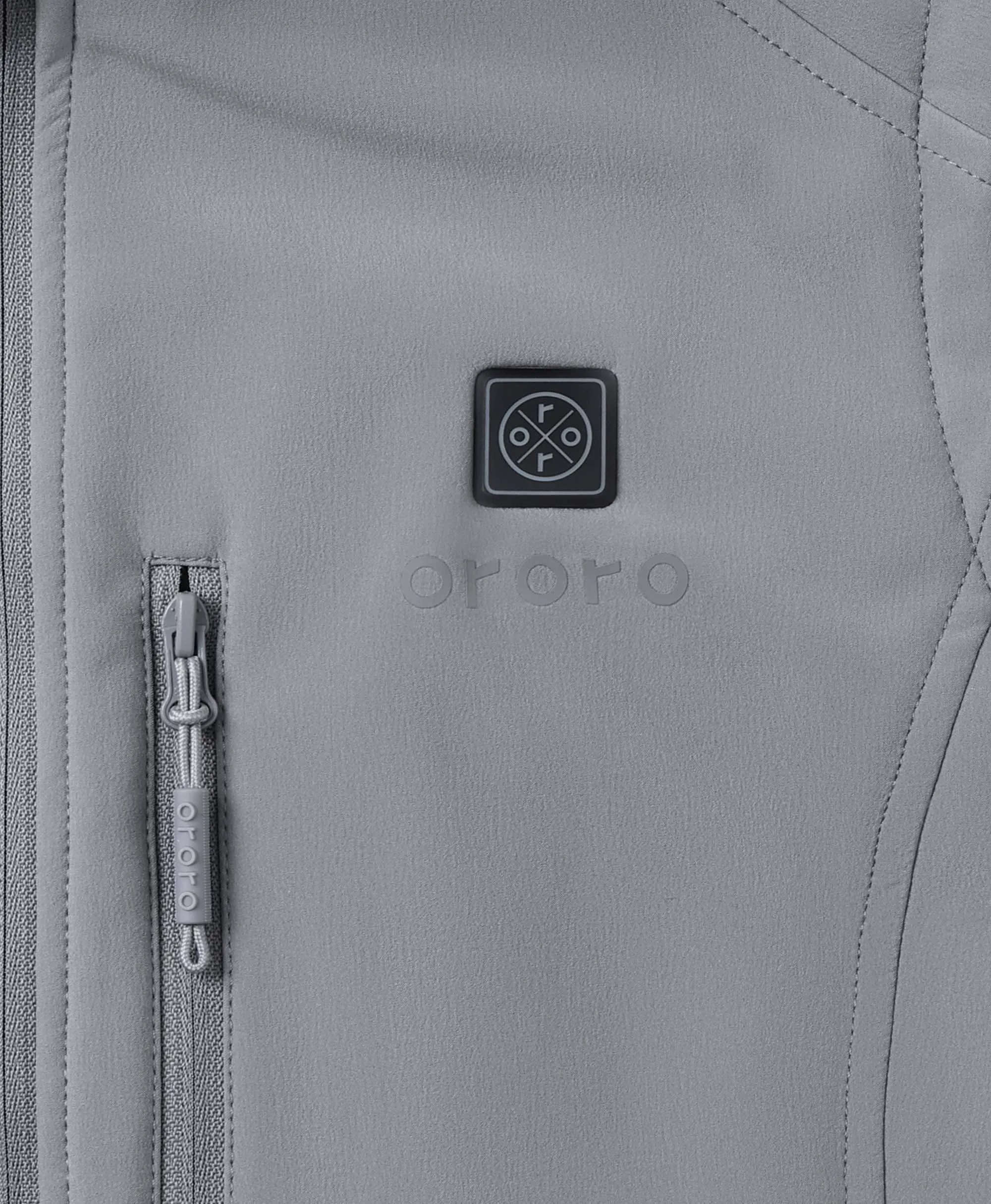 Women's Heated Softshell Vest - Black / Grey