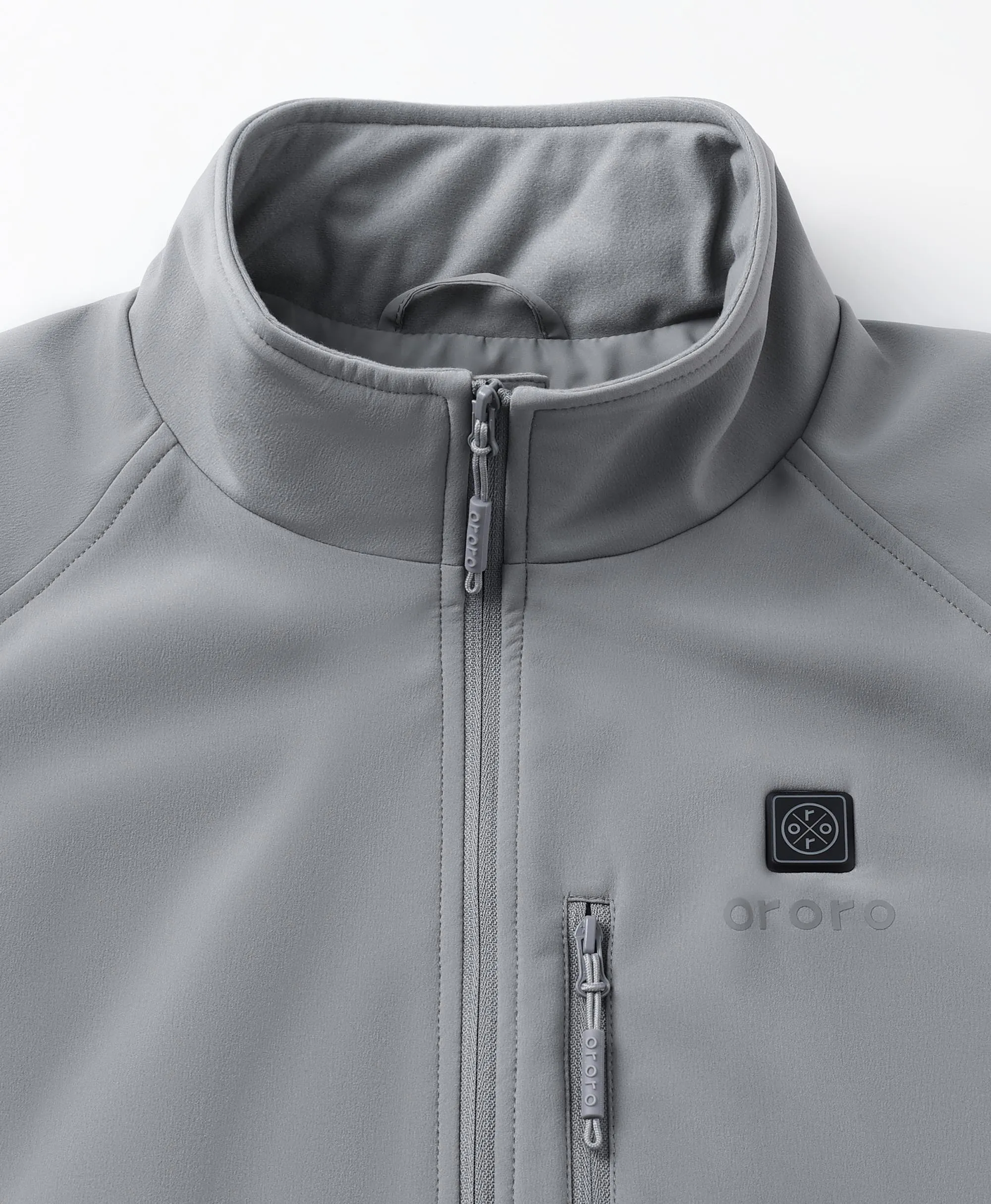 Women's Heated Softshell Vest - Black / Grey