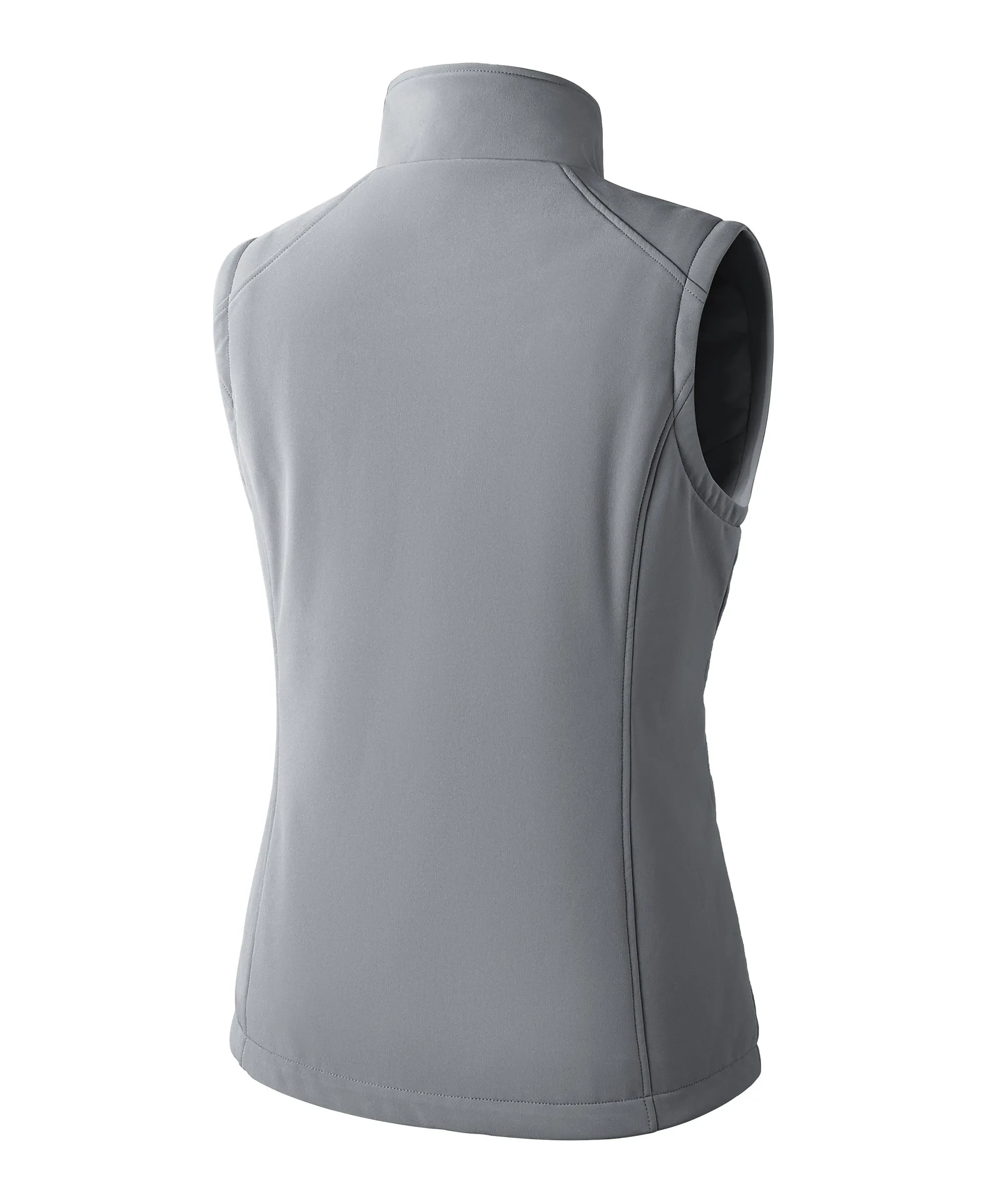 Women's Heated Softshell Vest - Black / Grey