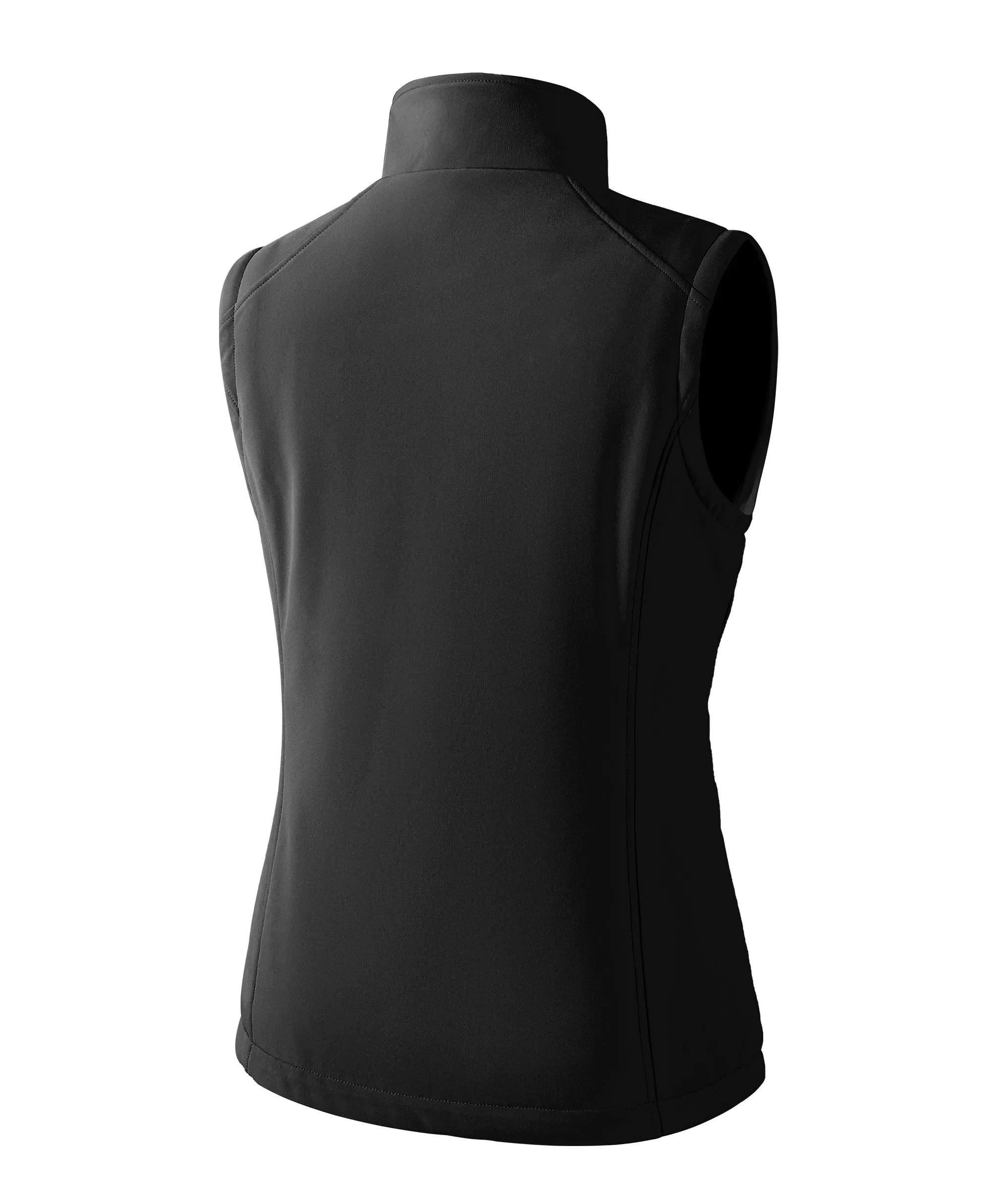 Women's Heated Softshell Vest - Black / Grey