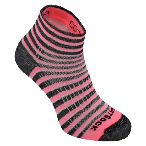 Wrightsock Double-Layer Coolmesh II Lightweight Striped Quarter Socks