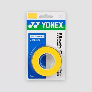 YONEX Mesh Grap AC138EX Yellow (3 Pack)