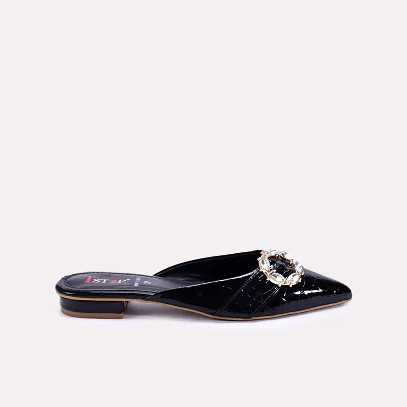Zuleika Black Fancy Mules 0431066